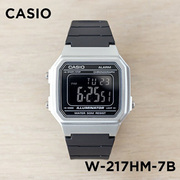 卡西欧手表casiow-217hm-7b潮流户外运动，电子表复古防水小方表