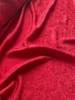 织金凤穿牡丹提花真丝面料 金线丝绸汉服中国风纯色提花重绉大红