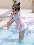 泳衣女宝宝2岁女童游泳衣分体，宝宝泳装1一3岁2023可爱夏儿童(夏儿童)