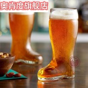 啤酒杯大容量德式趣味，靴子传统精酿扎啤杯透明玻璃，酒吧创意玻璃杯