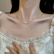 法式复古巴洛克珍珠项链女小众，高级感锁骨，链2023年潮颈链配饰