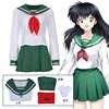犬夜叉日暮戈薇cos服动漫服装学生裙水手服JK日韩校服cosplay
