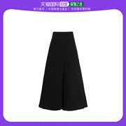 香港直发y-3女士黑色高腰，伞形半身裙时尚潮流百搭简约透气hg伞裙
