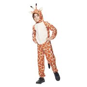 儿童长颈鹿扮演服可爱带帽连体，睡衣万圣节男女孩，麋鹿动物卡通服装