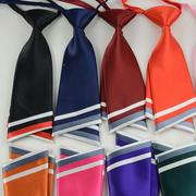 韩版双层型领带女服务员小西装配饰 团队广场水兵舞小领带定制