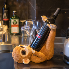 猴子红酒架摆件创意酒柜装饰品客厅餐桌摆设送朋友礼物家用酒瓶架