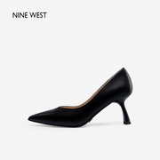 上海时装周同款Nine West/玖熙高跟鞋女细跟秋季真皮女鞋时尚