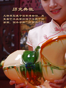 洛阳唐三彩马摆件(马摆件，)中国马艺术品，中国风陶瓷大马中式客厅玄关装