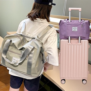 大容量短途旅行双肩背包手提轻便待产包出差(包出差)可套拉杆箱行李收纳包