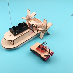 diy遥控电动明轮船模型制作材料