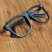 韩版眼镜框无镜片潮人男女，复古眼镜架眼睛，平光镜黑框架眼镜
