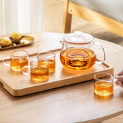 忆壶茶茶壶玻璃茶具套装泡茶壶耐高温过滤煮茶器加厚玻璃大容量水