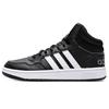 Adidas/阿迪达斯 男鞋高帮板鞋黑色皮面透气运动休闲鞋 GW3020