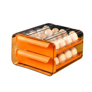 抽屉鸡蛋盒32格家用厨房，冰箱双层保鲜盒，创意大容量整理收纳盒
