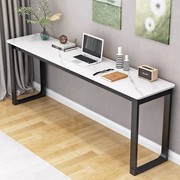 岩板电脑桌长方形办公桌卧室靠墙桌子长条窄桌学习写字桌家用书桌
