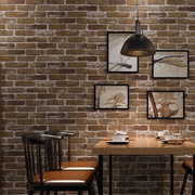 立体仿砖墙贴3D复古怀旧创意纹砖块砖头墙纸酒店咖啡馆酒吧餐厅文