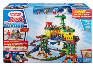 Thomas托马斯电动小火车轨道大冒险超级豪华火车站FGR22儿童玩具