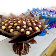 成品52颗巧克力花束费列罗糖果手捧花520情人节生日礼物送女友