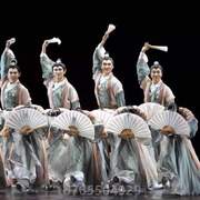 10寸易开舞蹈扇子古典舞白色#纸扇书生跳舞中国折民间扇子双面风