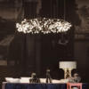 moooit设计师现代时尚大厅，别墅吊灯简约个性，创意叶子造型客厅灯饰