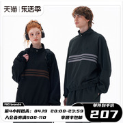 psobrand170克梭织风衣，半拉链外套男春秋季运动休闲夹克情侣装