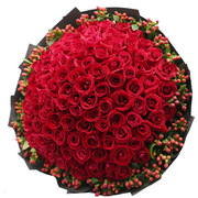 99朵红玫瑰温州成都红玫瑰花束，生日求婚鲜花速递上海苏州重庆花店