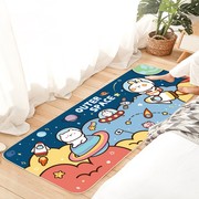 儿童卡通动漫床前地毯卧室床边毯长条房间地垫，床尾满铺定制可机洗