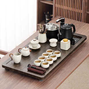 唐丰汝窑茶具套装茶盘，烧水壶一体2024款家用轻奢高端泡茶一套喝茶