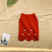 韩版女童针织高腰半身裙儿童，洋气修身短裙，荷叶边气质包臀裙中裙