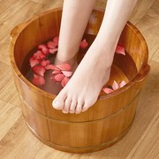 泡脚桶木质家用洗脚足浴盆，木制桶木盆，泡脚足疗保温实木洗脚桶木桶