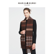 marjakurki玛丽亚古琦保暖围脖，冬季高级感格子，山羊绒围巾男女同款