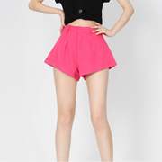 夏季短裤女日系小个子，休闲宽松百搭粉色，短款版廓形显瘦打底裤