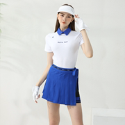 高尔夫女装上衣裙子，套装夏季户外运动网球，服装golf女士短裙百褶裙