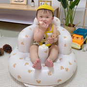 婴儿学坐椅宝宝充气沙发儿童训练座椅便携式学坐神器防摔餐椅浴凳