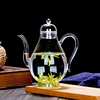 绿茶专用泡茶壶，透明耐热玻璃过滤煮茶器家用电陶炉加热茶具套装