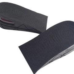 宝马内增高鞋垫可调式减震防臭透气黑色豹纹男女两层可分开垫半垫