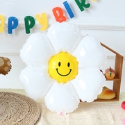太阳花气球花朵雏菊菊花儿童宝宝周岁生日装饰场景布置道具拍照