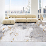定制高级轻奢抽象客厅地毯现代简约素色沙发茶几毯家用房间大面积