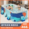 日本户外大型支架游泳池家用儿童可折叠免充气泳池室外移动戏水池