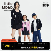 亲子装littlemoco童装，秋冬装儿童羊毛针织，开衫外套母女装毛衣