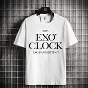 exo十一周年见面会exo，’clock周边演唱会周边应援衣服同款短袖