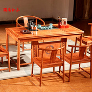 茶桌椅组合新中式仿古红木茶桌巴西花梨茶几红木家具实木功夫茶台
