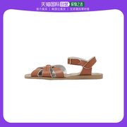 韩国直邮Salt Water凉鞋男女款800系列棕色平底一字带可调舒适