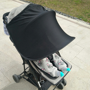 防紫外线婴儿推车遮阳伞口袋车遮阳棚通用型全蓬伞车防晒罩遮阳布