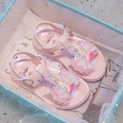 女童凉鞋2023夏季软底儿，童鞋小女孩时尚，公主鞋子中大童沙滩鞋