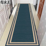 中国风走廊地毯过道入户门口楼梯玄关地毯垫家用卧室客厅可定制钴