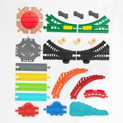 木质托马斯火车散装轨道配件弯轨系列 轨道场景益智玩具