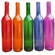 彩色洋酒瓶装饰道具酒瓶，酒柜装饰品摆件酒吧餐厅，彩色灯饰酒瓶摆件