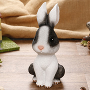 超萌大兔子存钱储蓄罐 中、小摆件 三色兔子树脂工艺品