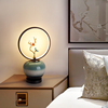 新中式台灯中国风陶瓷卧室，床头灯现代简约书房灯创意仿古禅意灯具